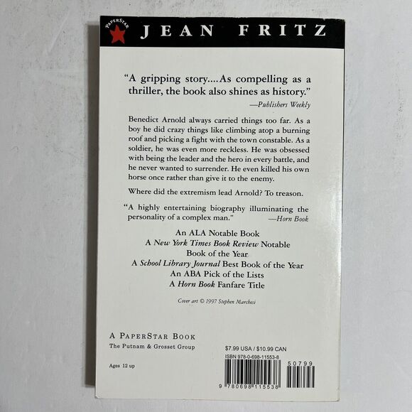 Traitor The Case of Benedict Arnold Unforgettable Americans Series by Jean Fritz - Picture 5 of 9
